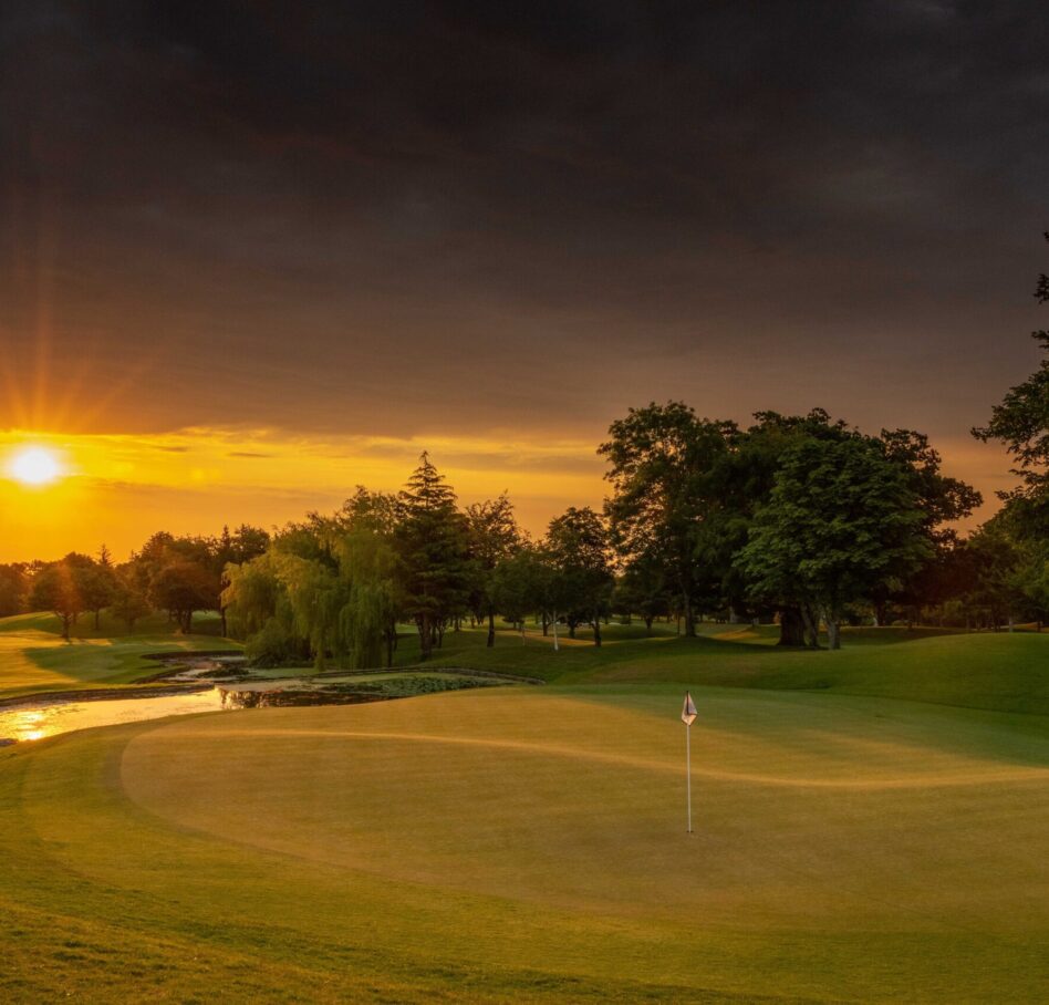 Druids Glen 2023 Jun13 18 green to sunrise 7 4264 1