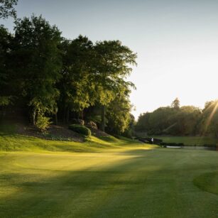 Druids Glen 2023 May 13 green to fairway sun 2 2519