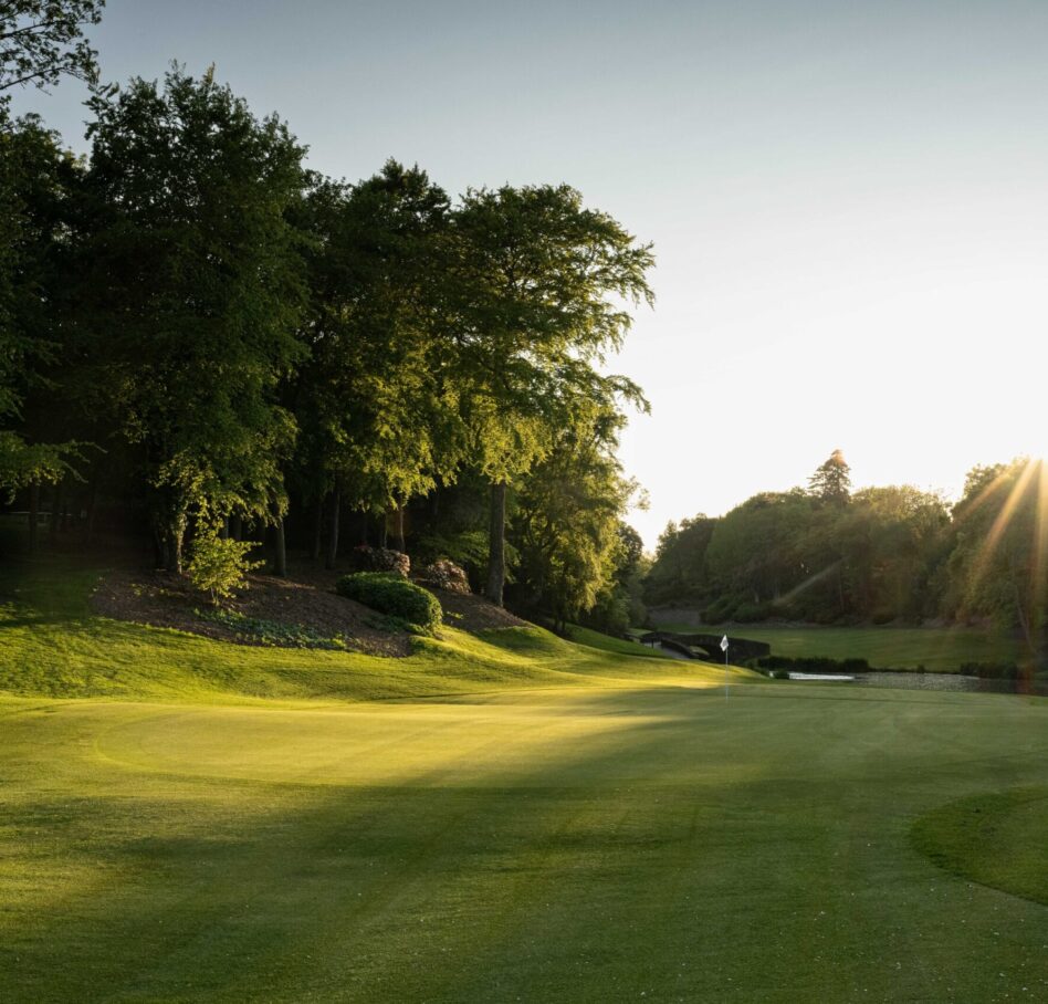 Druids Glen 2023 May 13 green to fairway sun 2 2519