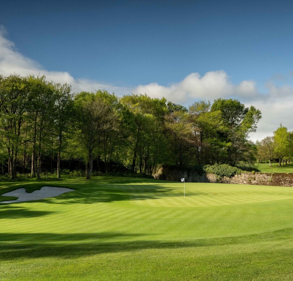 Druids Glen 2023 May 2 green approach RHS 2061