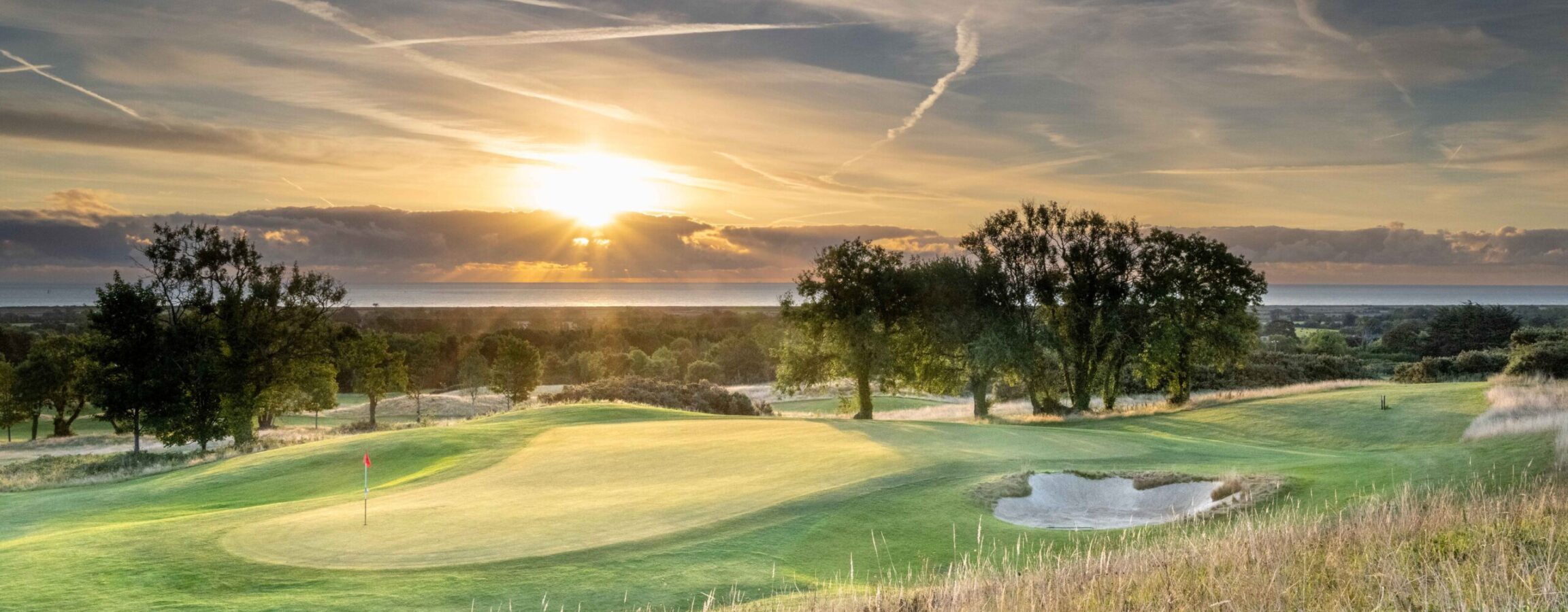 Druids Heath 2022 Sept 1 green from 9 tee 5 6136