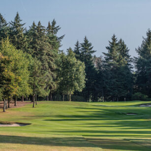 1st fairway to green - Druids Glen